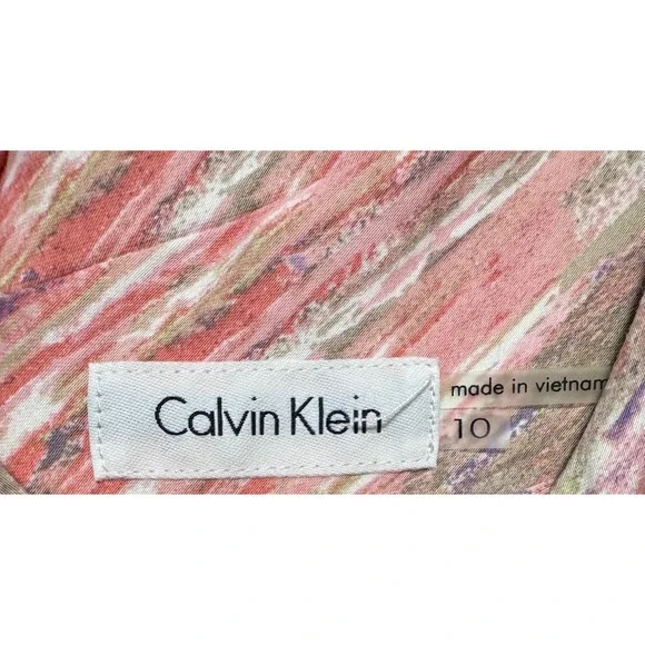 Calvin Klein Women's Sleeveless Scuba Fit and Flare Dress Size 10 Cocktail Fairy - Picture 2 of 5